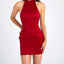 Red Halter Dress