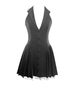 Grayscale Blazer Dress