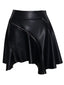 Black Vegan Leather Skirt